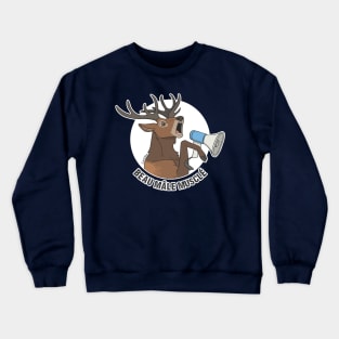 Beau Mâle Musclé - FR - Cerf Élaphe Crewneck Sweatshirt